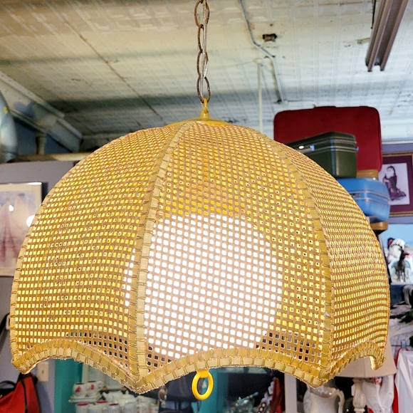 Vintage Mid Century Modern Original Pendant Light